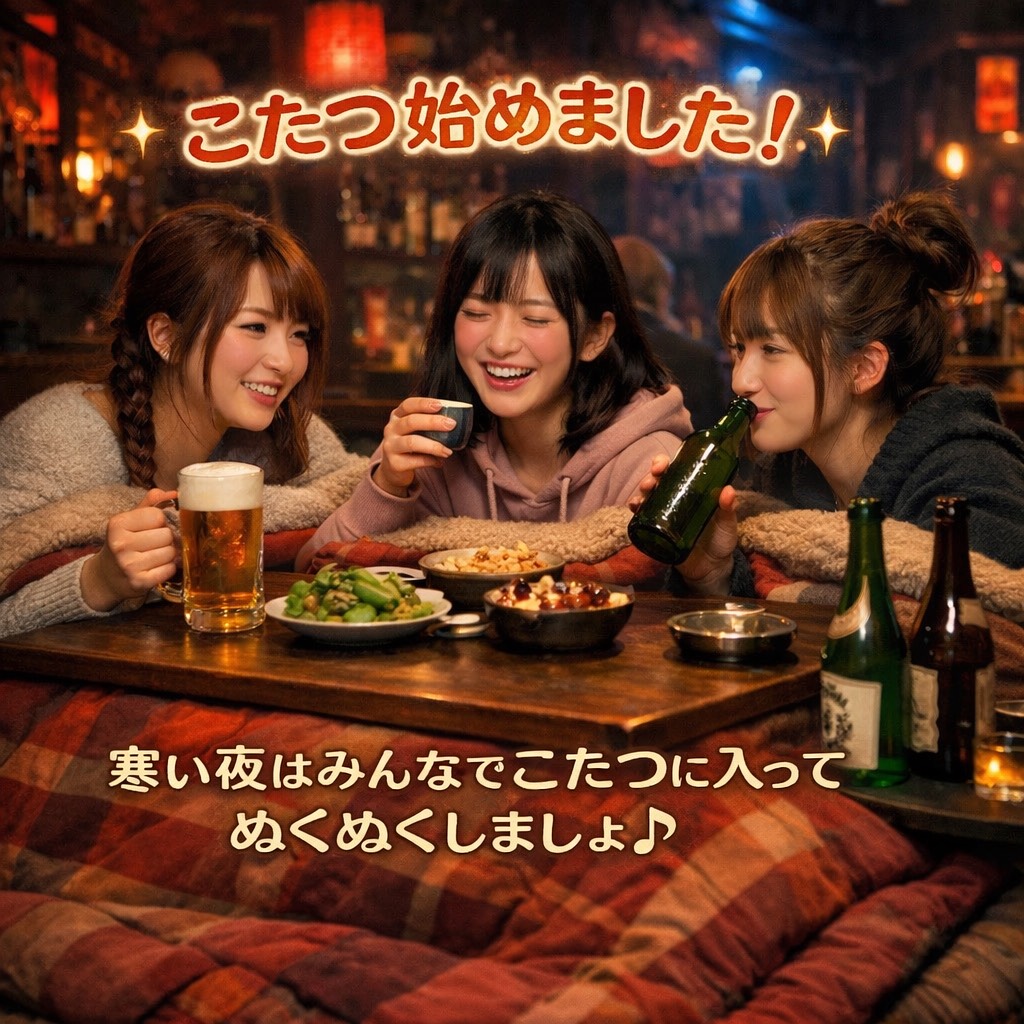 こたつ始めました♪